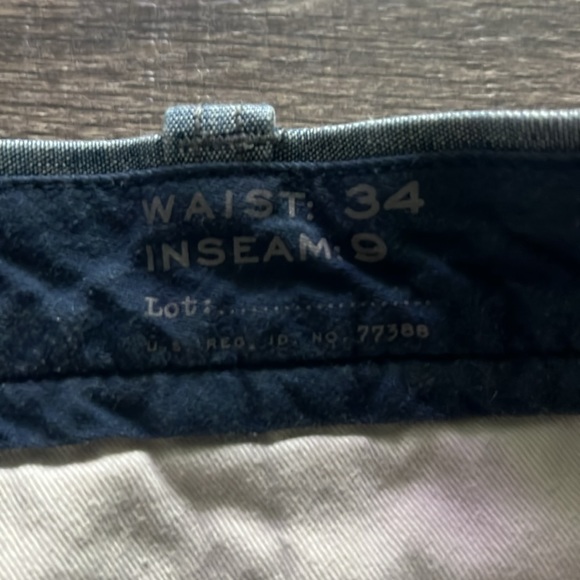 J. Crew Stanton men’s short 34 blue chino shorts - Picture 3 of 5